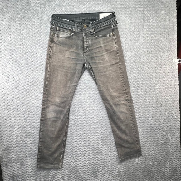 Rag & Bone Men's Gray Distressed Denim Jeans Slim Fit Casual - Picture 1 of 13